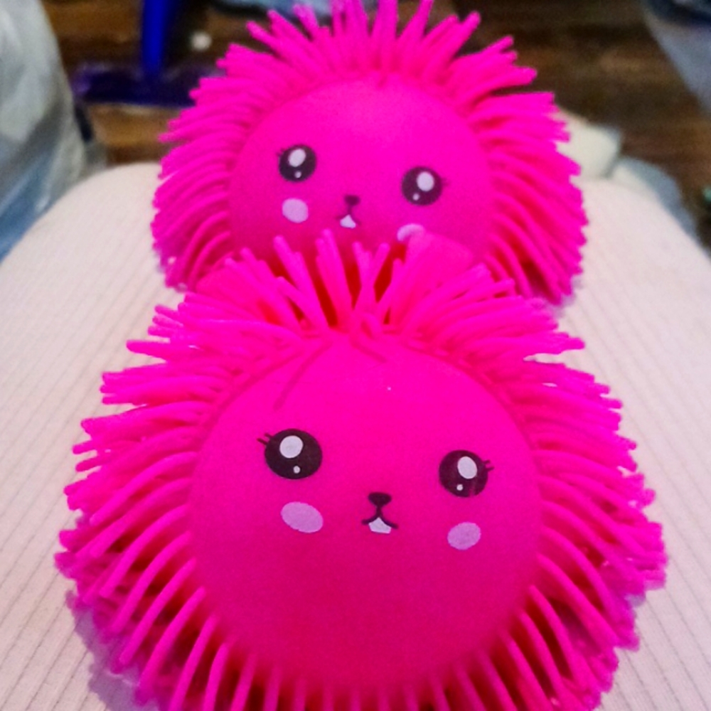 Pink squish balls